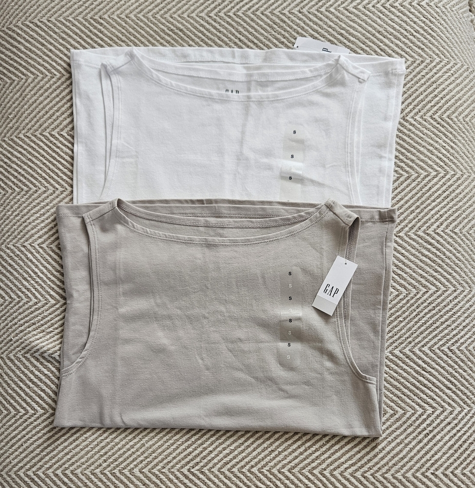 Bundle Of 2 GAP boatneck Tank Tops